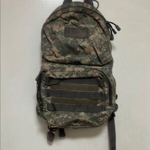 Camelbak Maximum Gear Camo Green and Brown Tactical Backpack with MOLLE Webbing